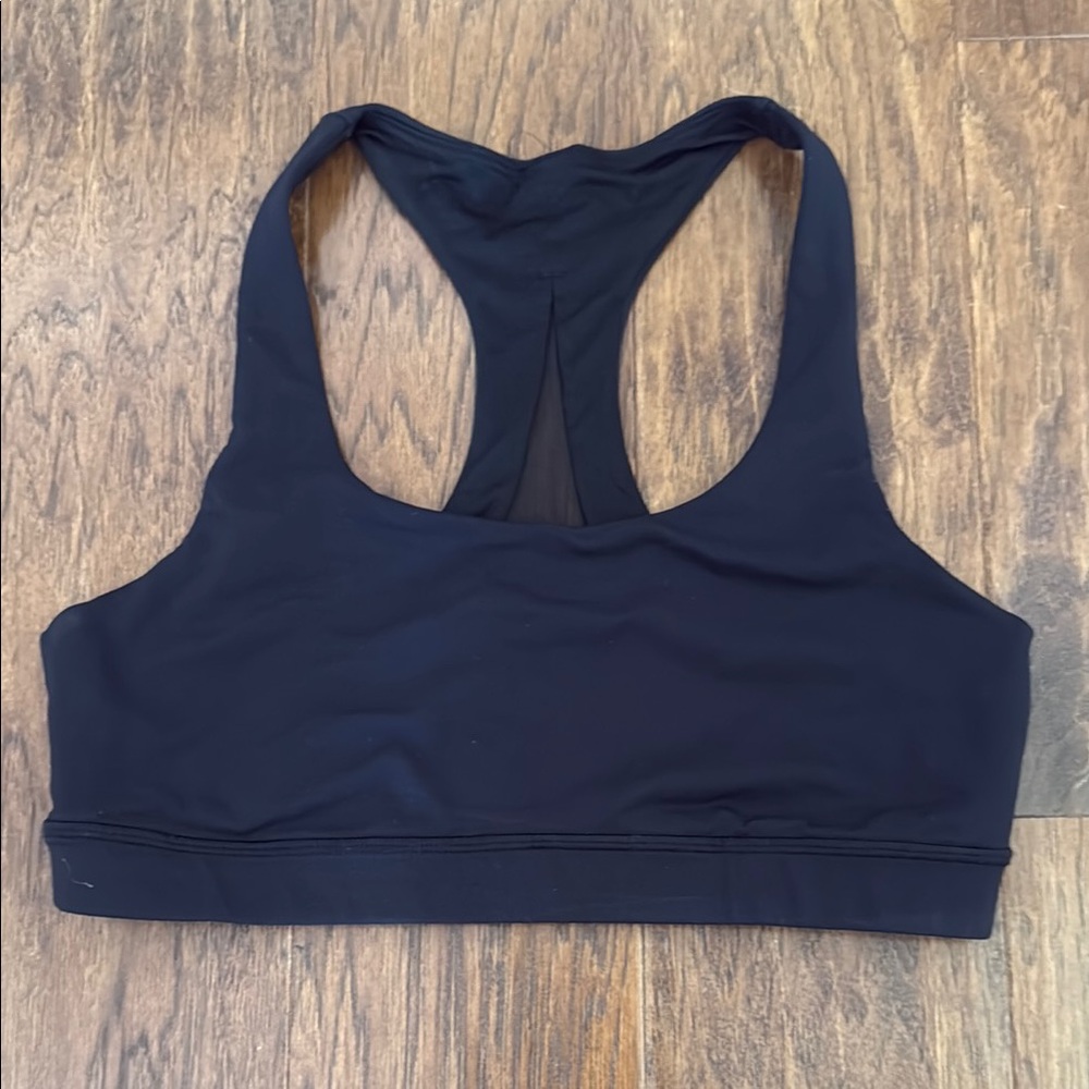 Lululemon Black Seamless Sports Bra Medium Support